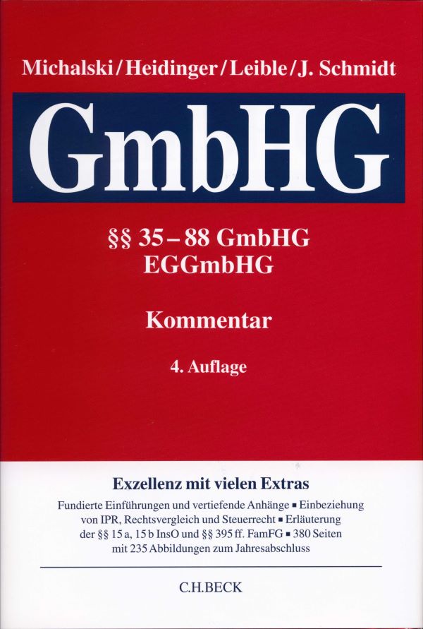 GmbHG-Kommentar 4. Auflage